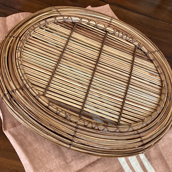 🌲 pine needle tray basket bar tray wall decor cottage core rustic coastal maine - Picture 5 of 12